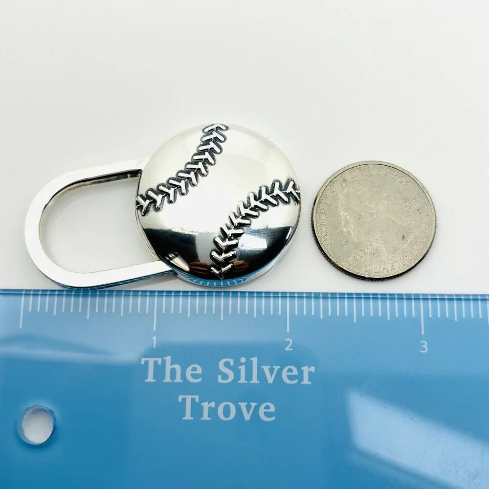 Tiffany & Co Baseball Sports Theme Key Ring KeyChain in Sterling Silver